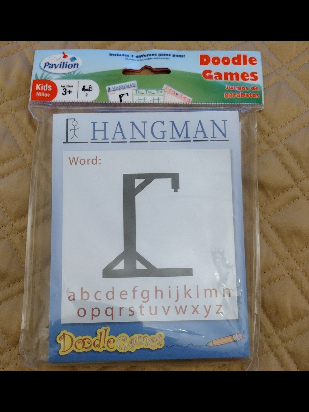 Doodle games Hangman Travel Activity Set 3 Different Pads